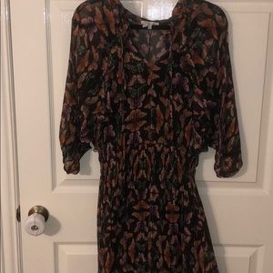 Shimmery and sheer butterfly dress